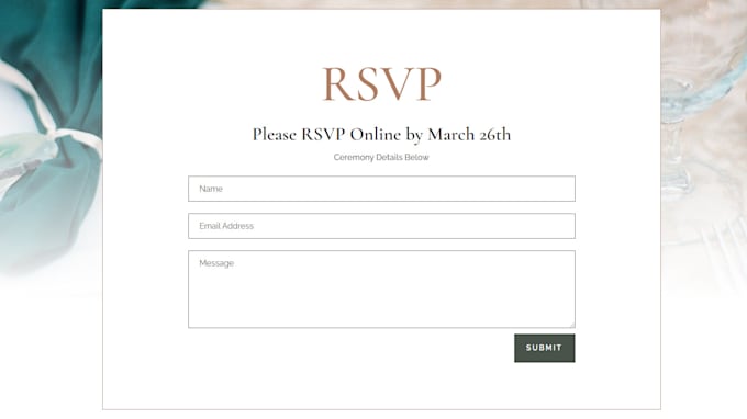 create a beautiful digital invitation website