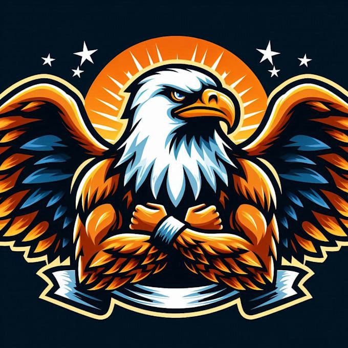 do wonderful eagle mascot logo design service