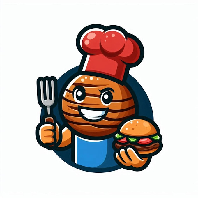 do modern style for barbecue mascot logo design service