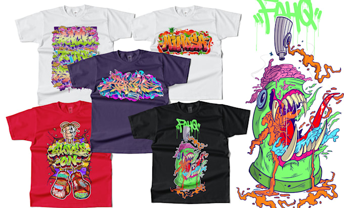 create a professional digital graffiti custom