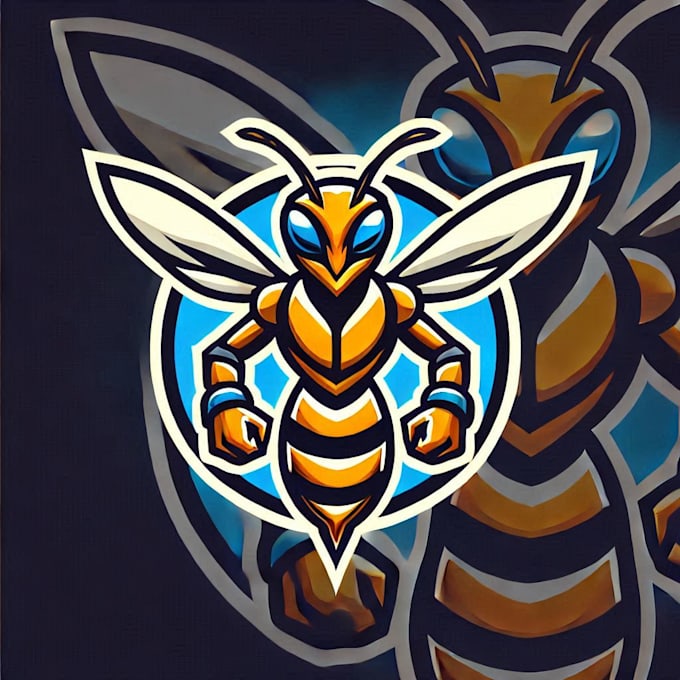 do modern hornet simple mascot logo design service