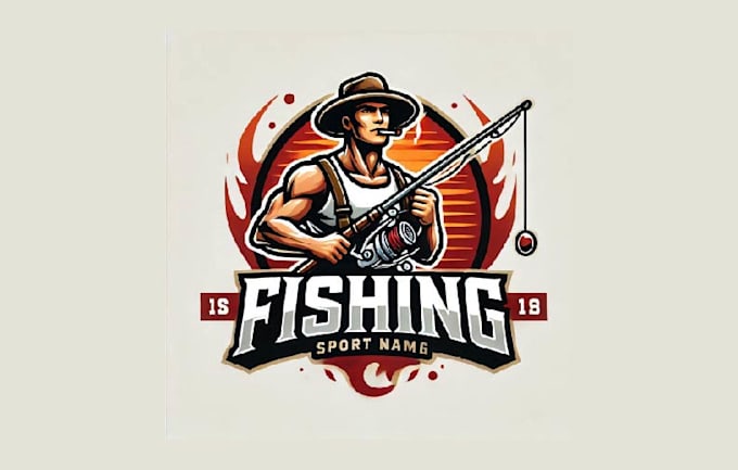 create awesome fishing mascot logo with creative concepts
