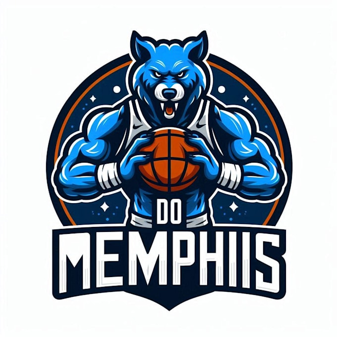 do modern style for memphis mascot logo design service