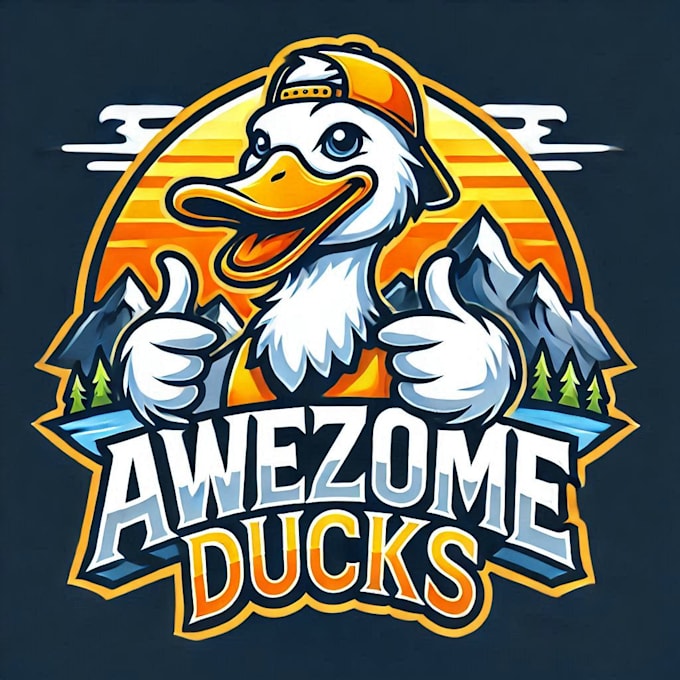 do awesome style for sundo ducks mascot logo design service