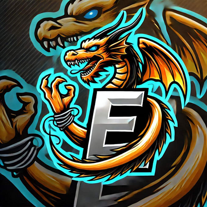 do new style hydra dragon e sport mascot logo within 1 day