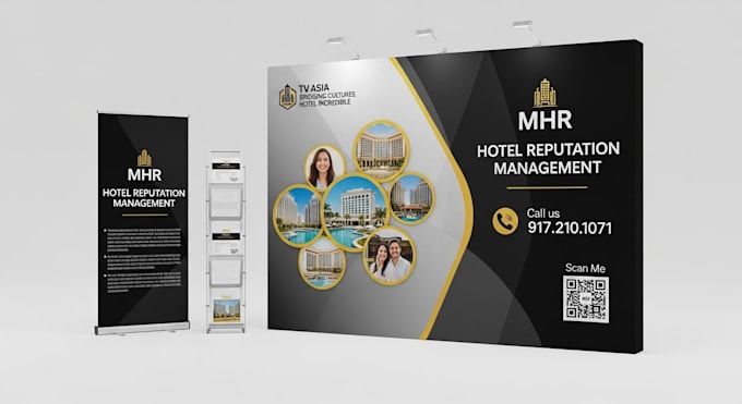 design trending backdrop and trade show booth