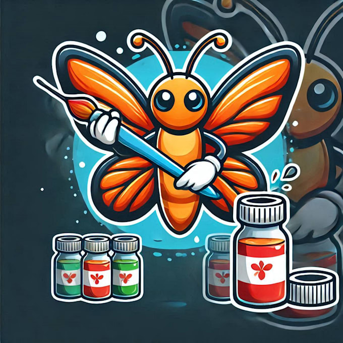 do make with batter fly bird mascot logo design with company