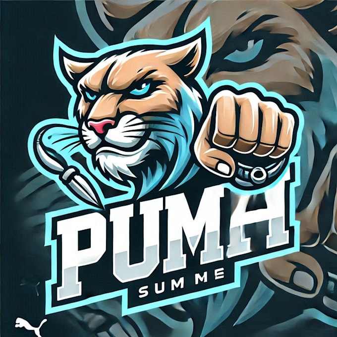 make puma mascot logo design with your choice