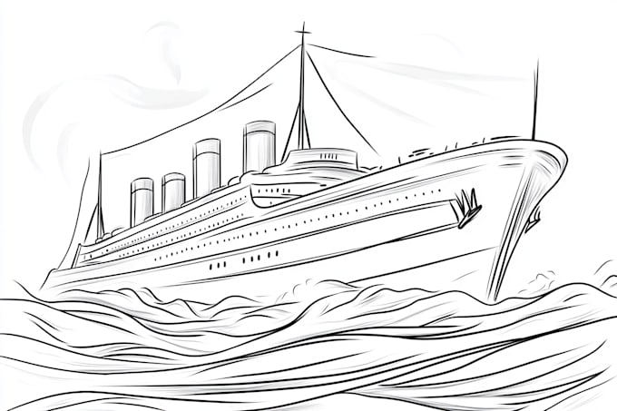make simple line art illustration of your image, product