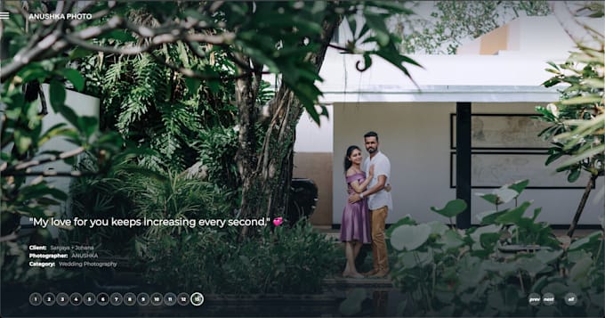 create stunning wedding websites