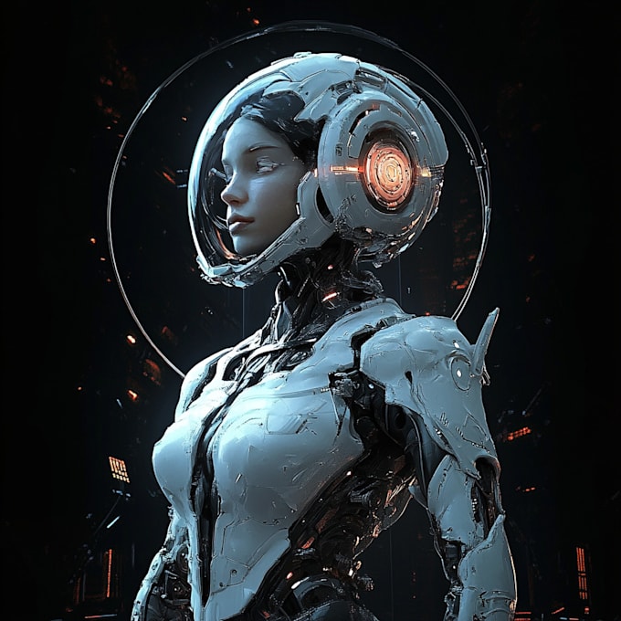 draw a sci fi character design or sci fi character art