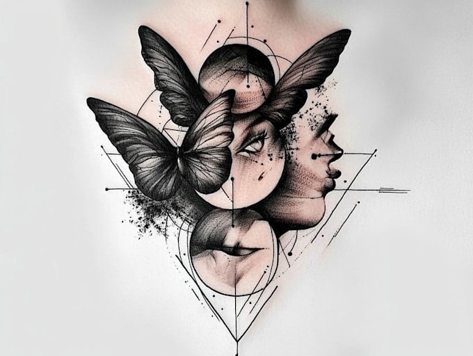 design professional tattoo and custom tattoo