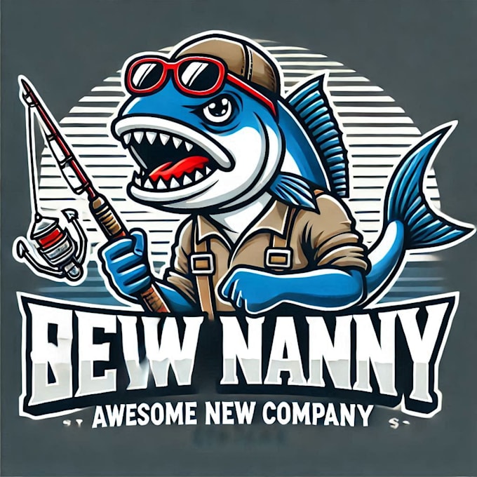 make awesome fishing mascot logo with 1 day delivery
