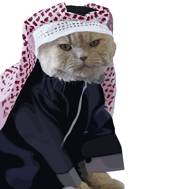 made vector art dogs and cats