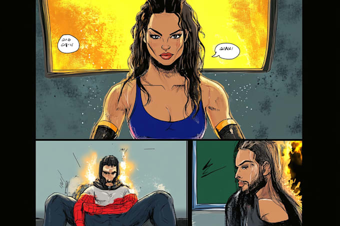 draw comic book and custom illustration