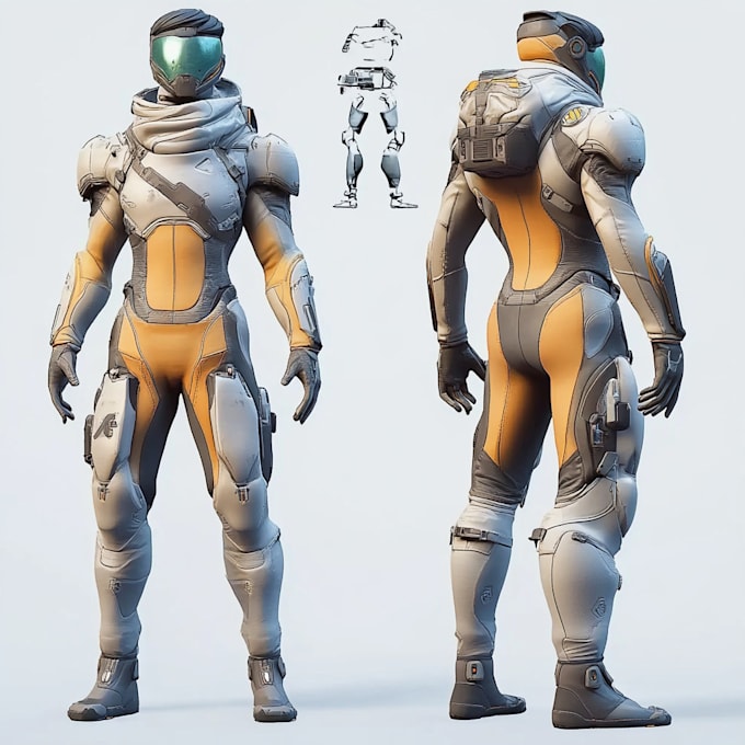 do star wars, game character or sci fi game character art