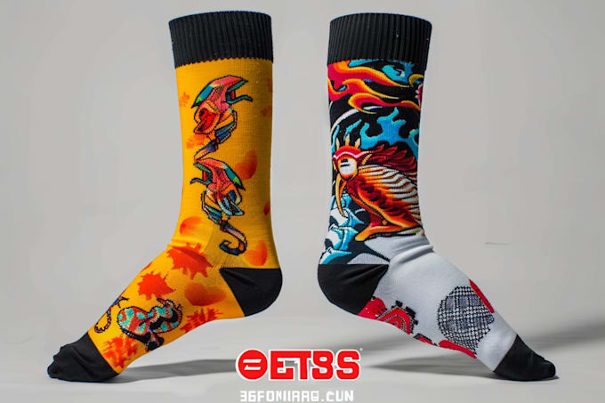 design a sneakers socks mockups for you