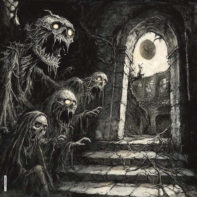 make horror or fantasy monster or creature for you