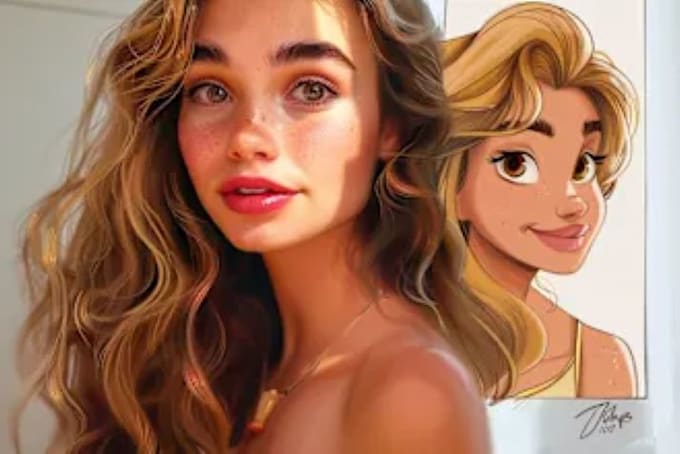 do your portrait in disney style