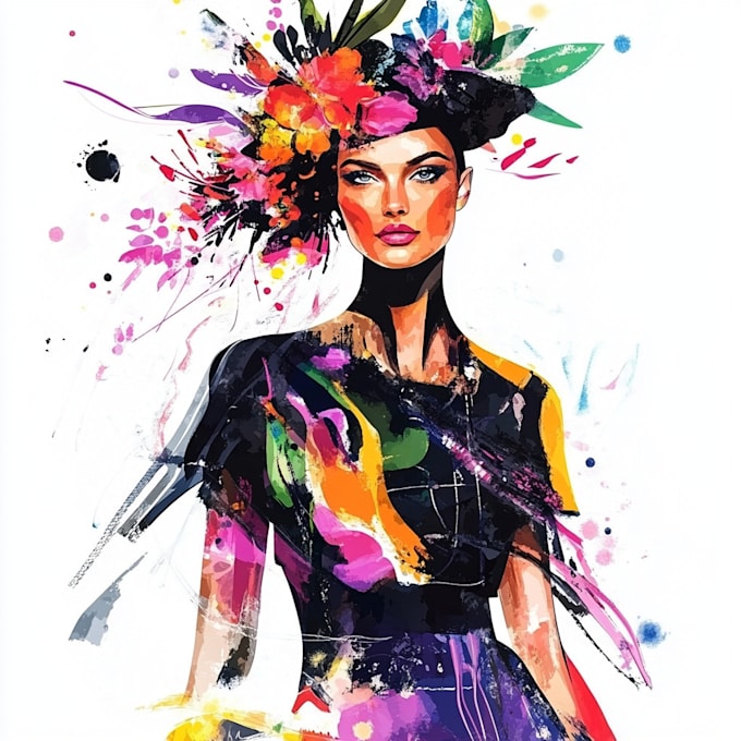 draw unique fashion illustrations