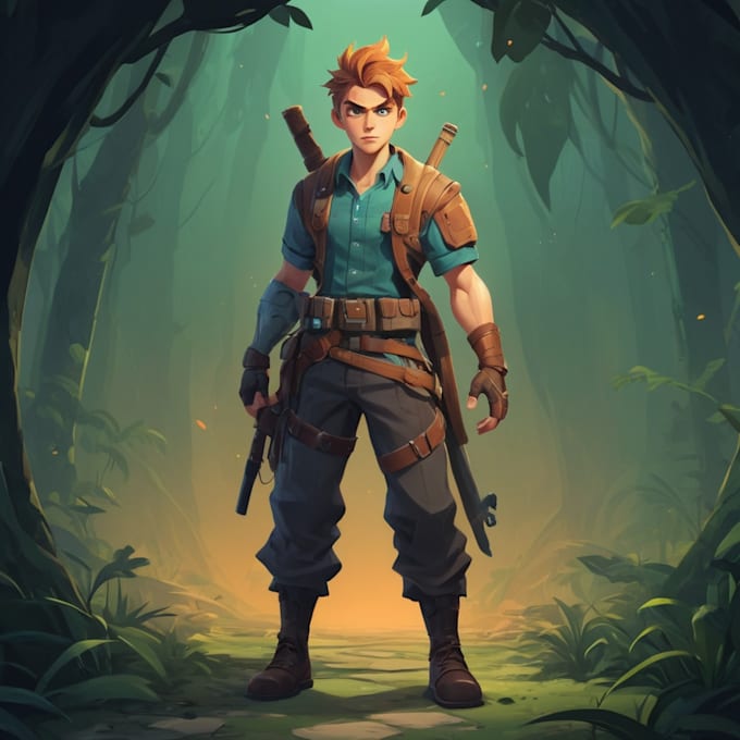 do game character art, 2d game character art