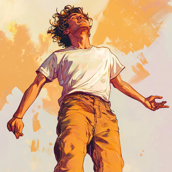 draw a cover art or comic cover art