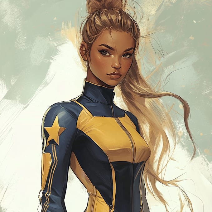draw a cover art or comic cover art