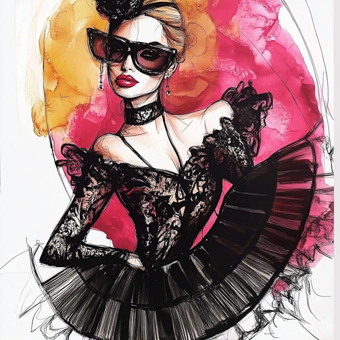 Create custom fashion illustrations and croquis for you by Bharrogamin ...