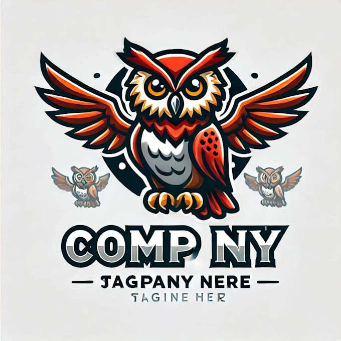 do make owl mascot logo design with 1 day delivery