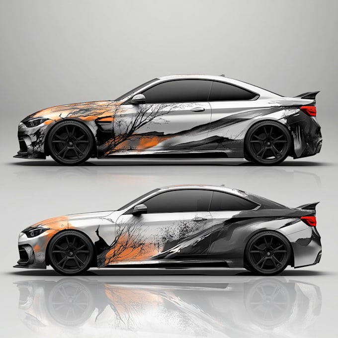 do racing car wrap design, racing car wrap