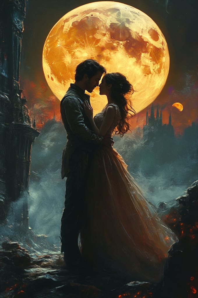 illustrate fantasy book cover and ebook cover
