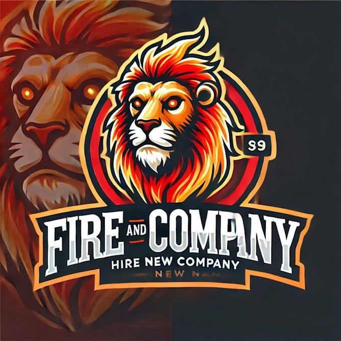do make bold fire lion mascot logo with 1 day delivery