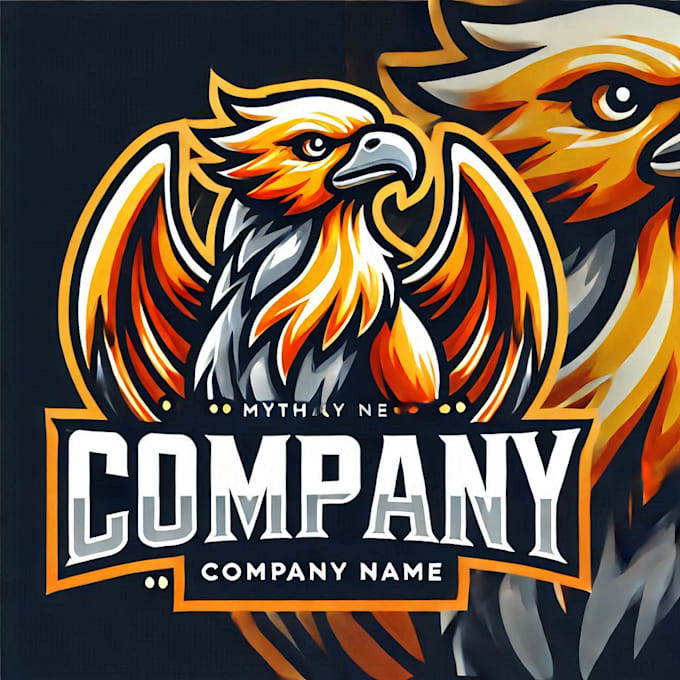 do make mythical griffin mascot logo with express delivery