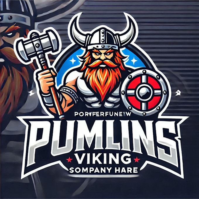 do make powerful viking mascot logo with unlimited revisions