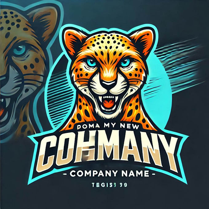 do make dynamic cheetah mascot logo with 1 day delivery