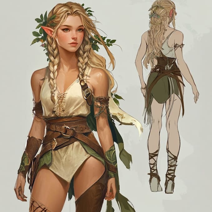 make a fantasy character art for you or similar