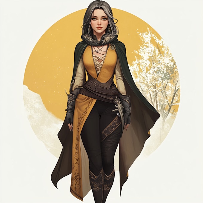 create fantasy character artwork