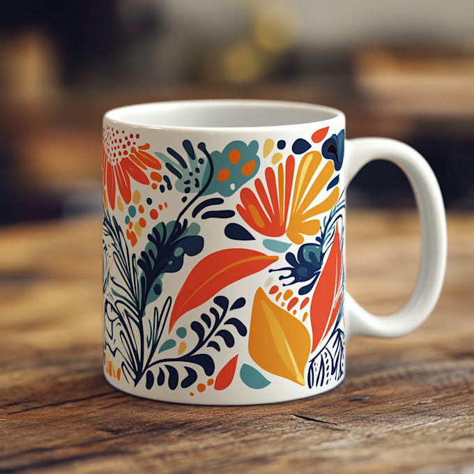 create typography coffee mug design custom typography