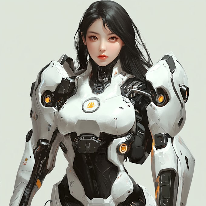draw your mecha, armor character