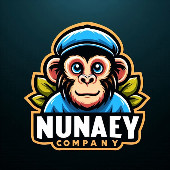 do wonderful monkey logo mascot design with unlimited review