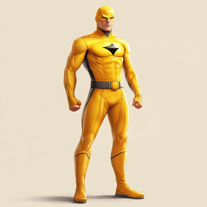 illustrate superhero character art