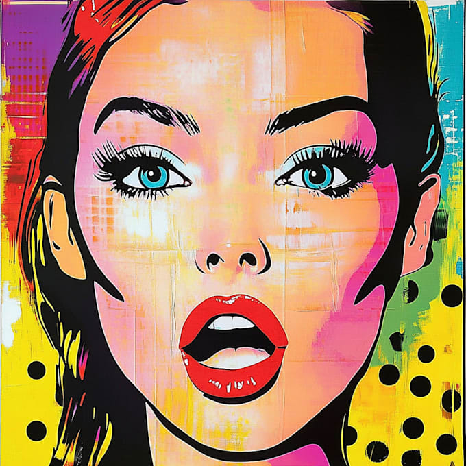 draw comic pop art portrait