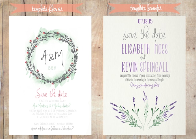 Design Your Boho Wedding Invitation By Mekatastro