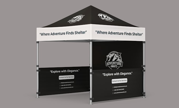 create professional tent and canopy branding design