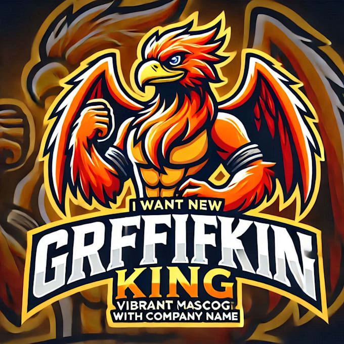 do wonderful grifine king mascot logo design with express delivery