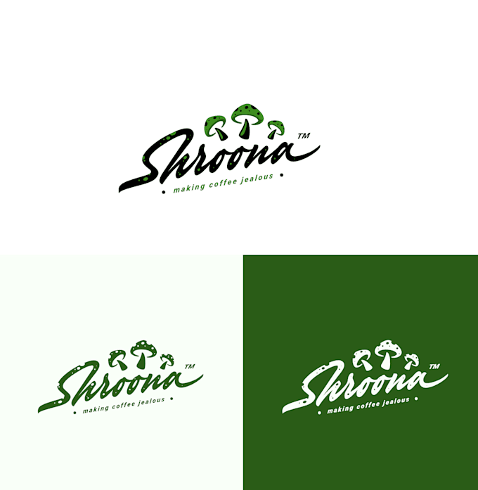 make an modern high quality mushroom logo design
