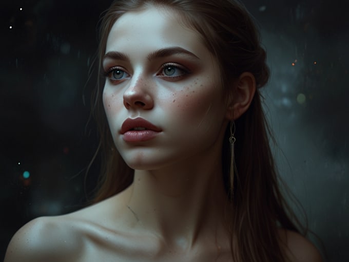 paint semi realistic fantasy art