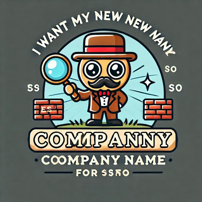 do create a cute vintage cartoon logo illustration design