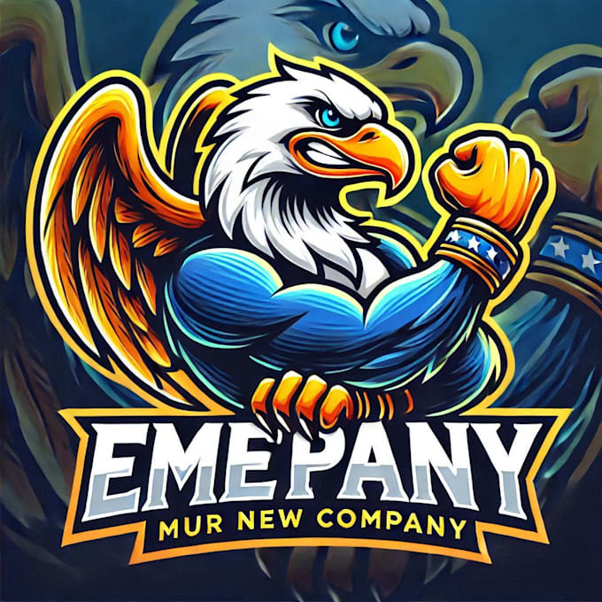 do make powerful animated eagle mascot logo with unlimited revisions