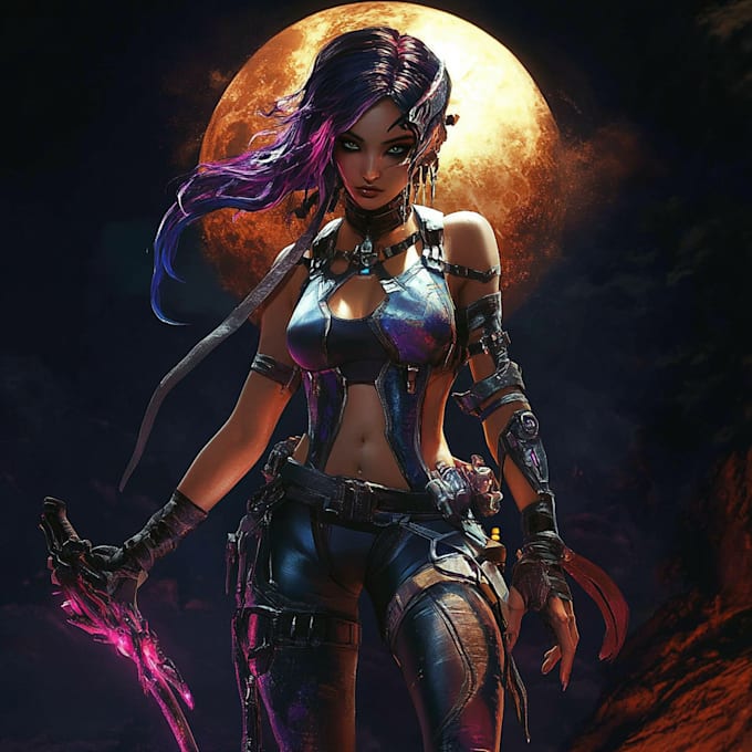 do game character art, 2d game character art